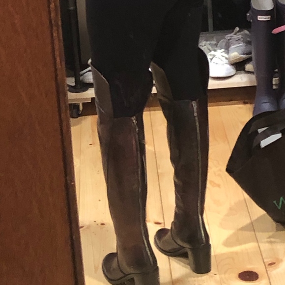 Size 9 AUTHENTIC HIGH-OVER THE KNEE LEATHER BOOTS - Picture 6 of 8